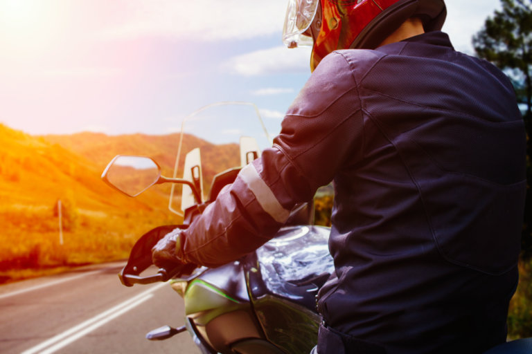 man on motorcycle