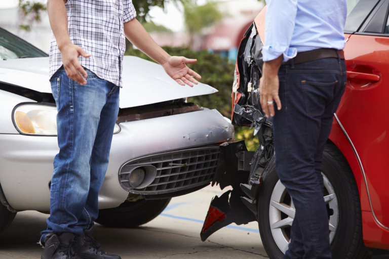 car accident, victim is partially at fault