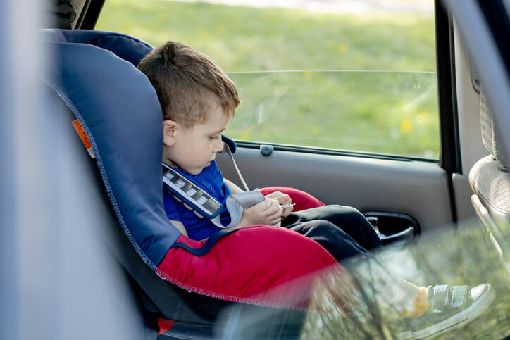 Child in a car seat