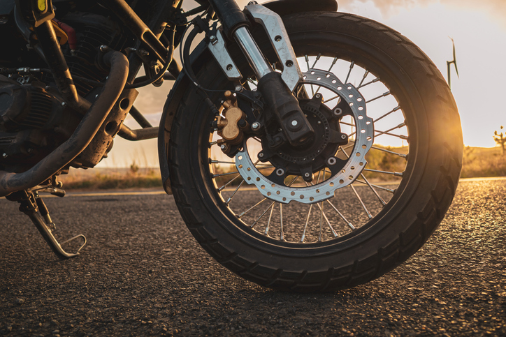 Motorcycle on the road