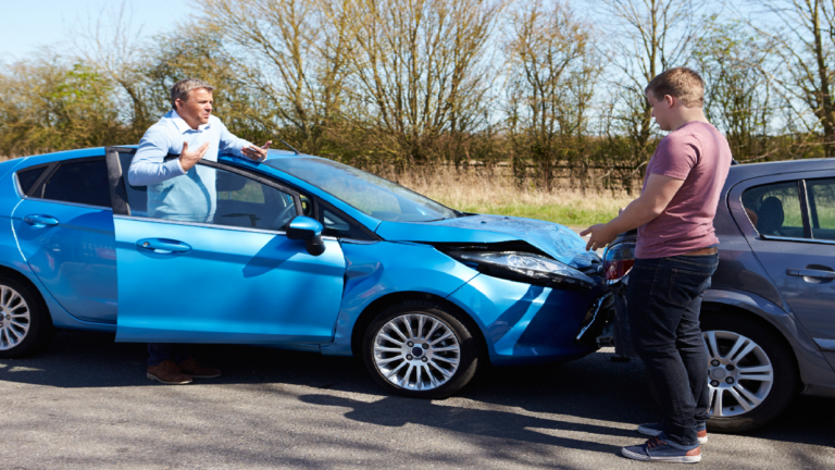 Two men in accident