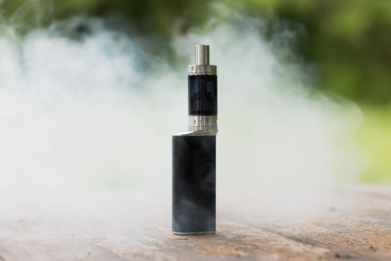 An e-cigarette, vaping, or Juul product.