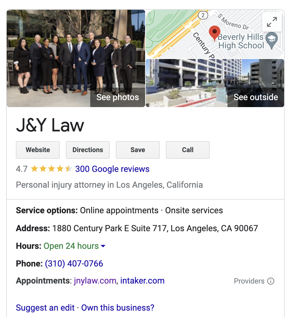 J&Y Law Celebrates 300 Google Reviews