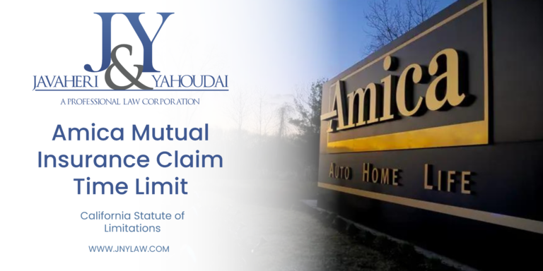 Amica Mutual Insurance claim time limit for car accidents