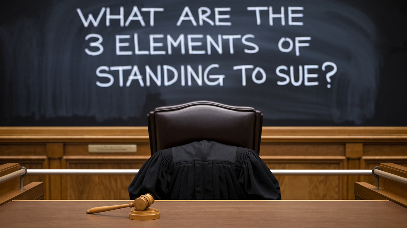 What Are the 3 Elements of Standing to Sue?