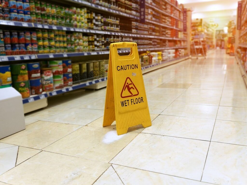 If you've slipped and fell in a store, you may be entitled to compensation.