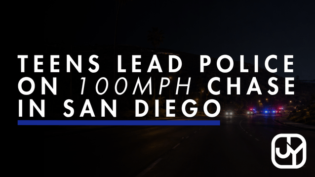 Teenagers arrested in San Diego County after 100mph police chase